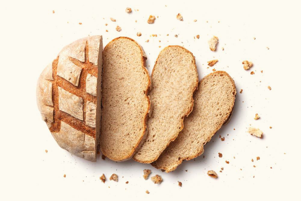 Aufgeschnittenes Brot